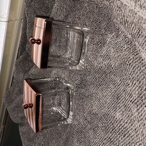 Glass Bathroom Canisters. (Set of 2)